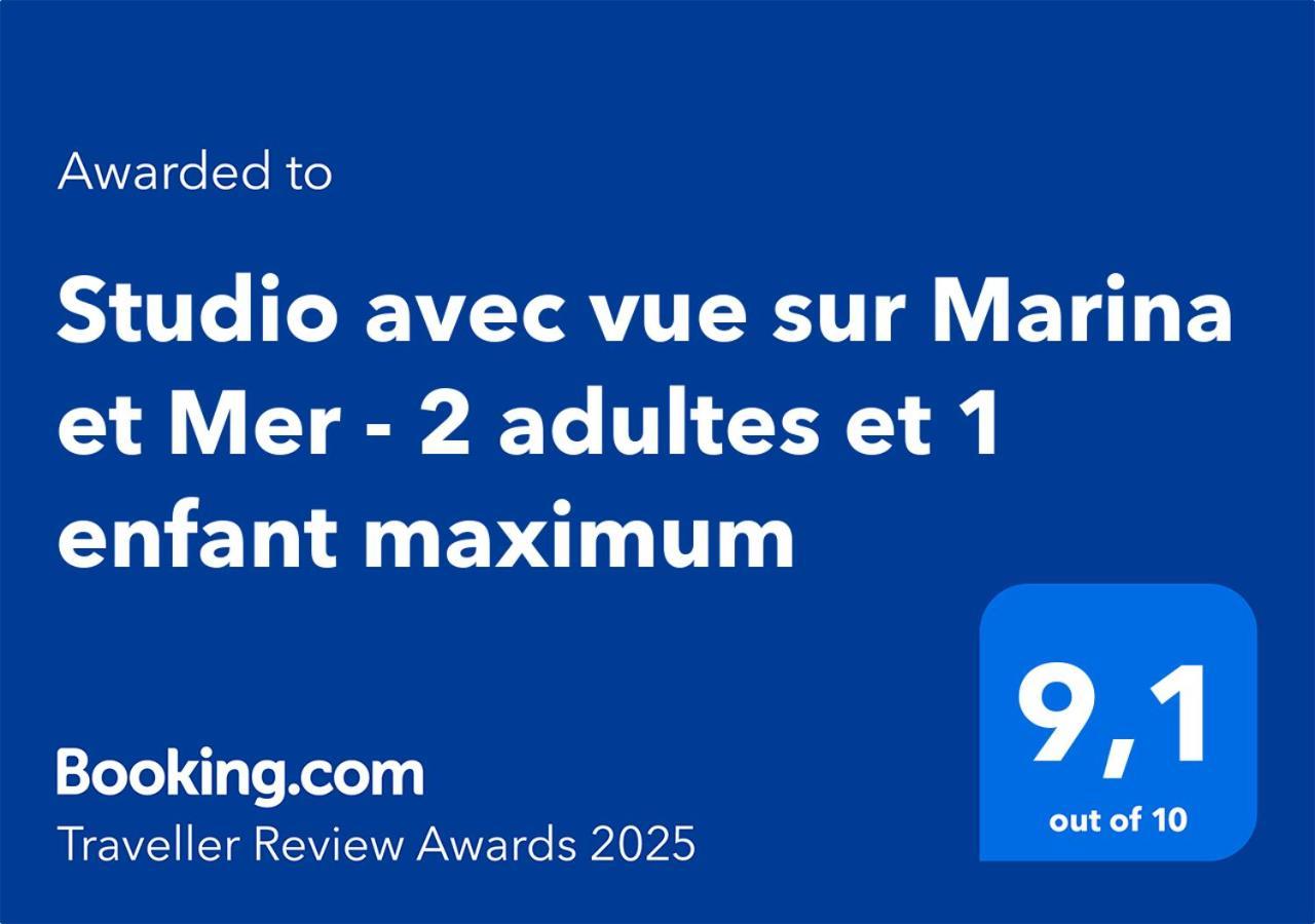 Studio Avec Vue Sur Marina Et Mer - 2 Adultes Et 1 Enfant Maximum Mandelieu Buitenkant foto